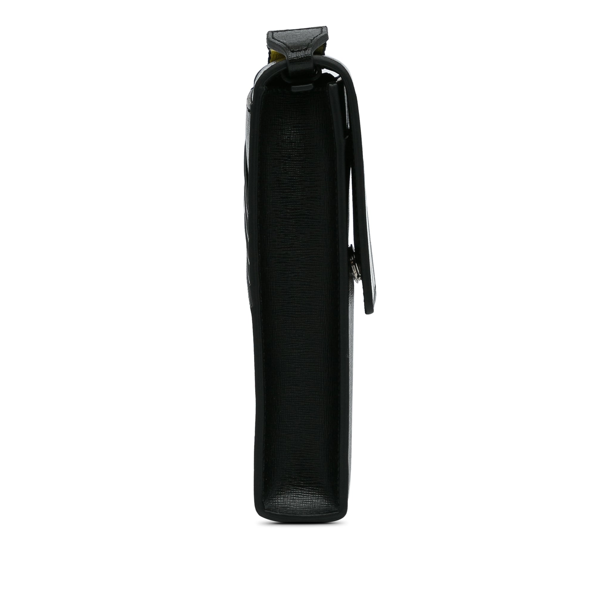 Black Binder Diagonal Phone Holder Crossbody Bag