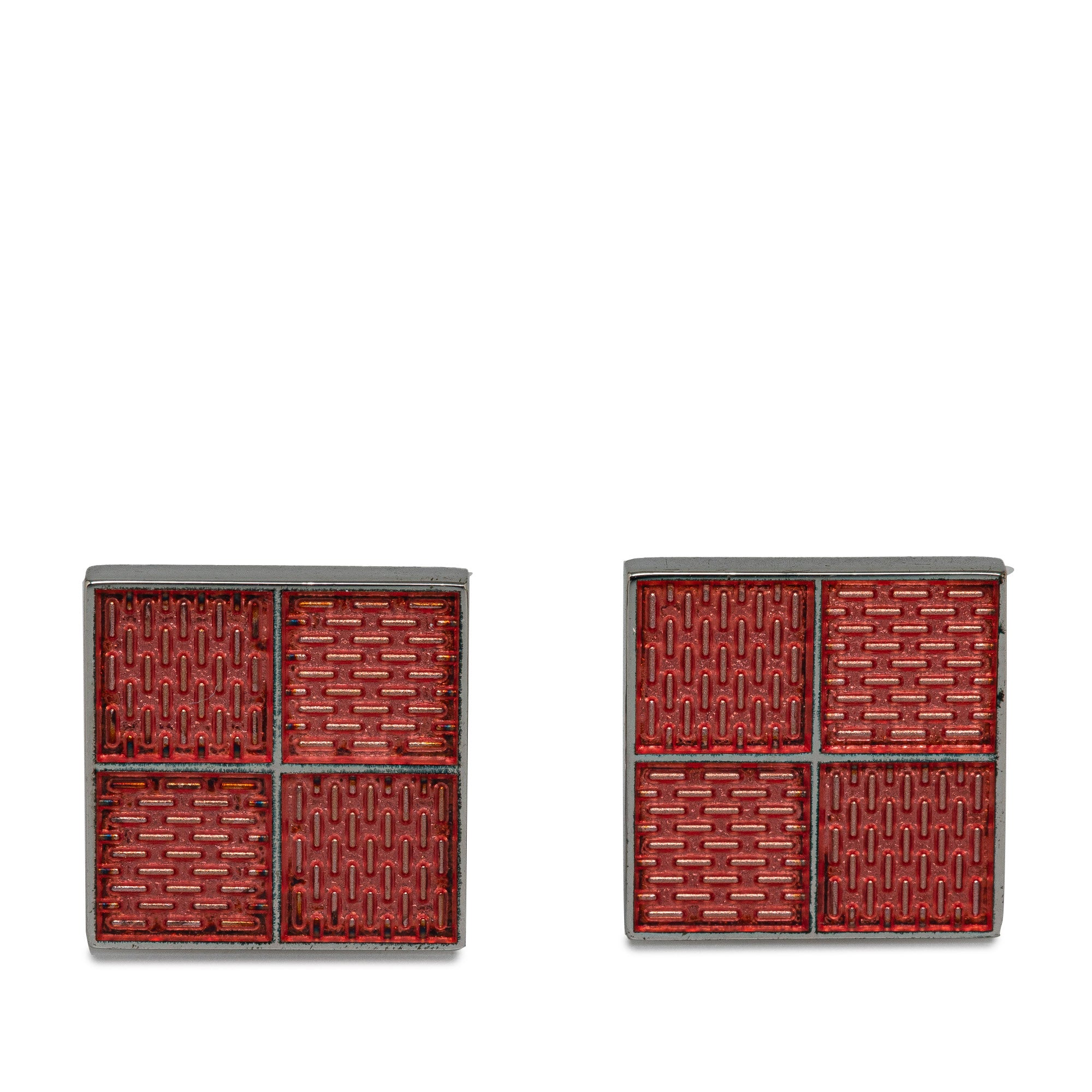 image of Pink Louis Vuitton Damier Cufflinks