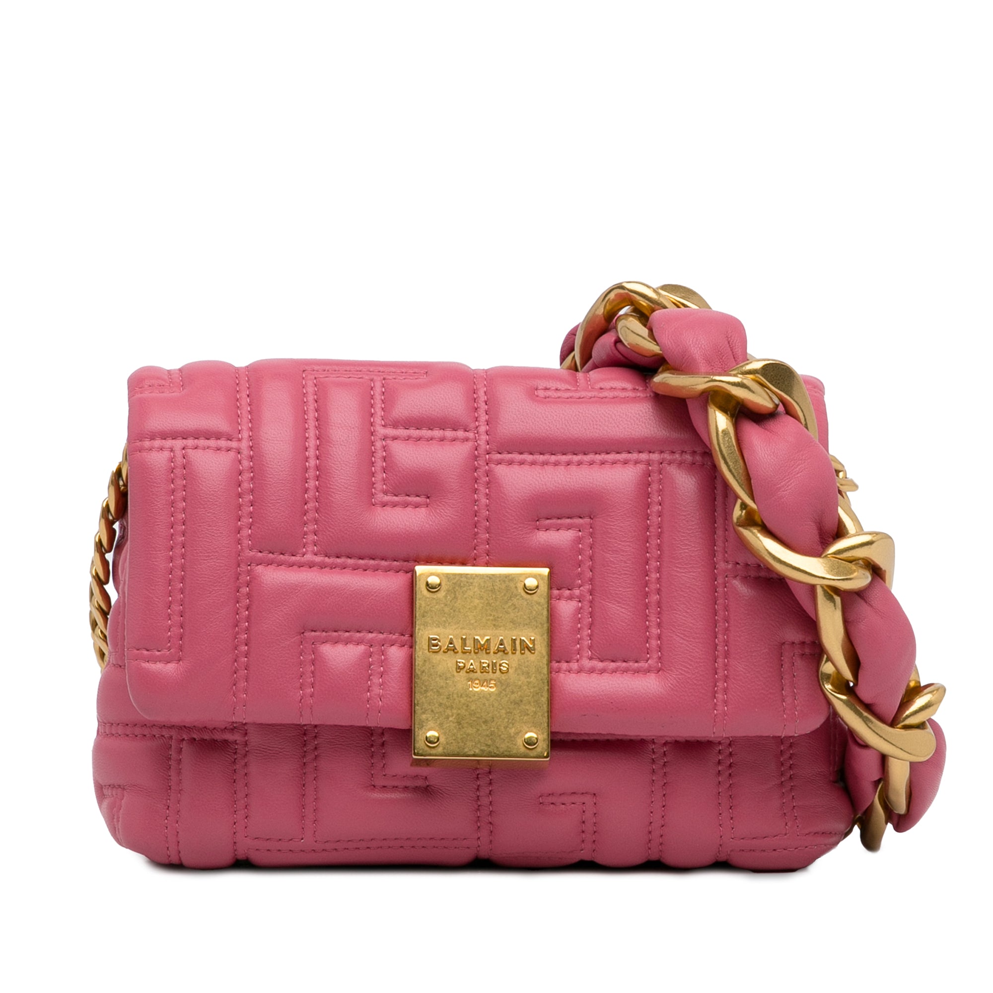 Pink 1945 Quilted Leather Crossbody