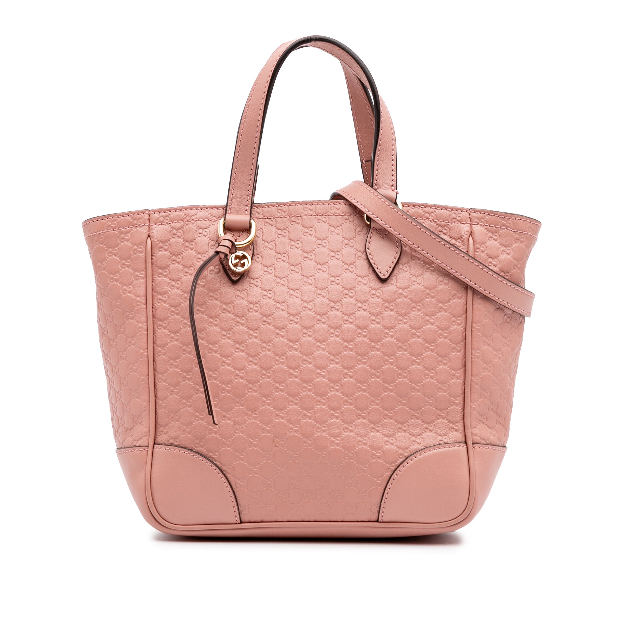 image of Pink Gucci Small Microguccissima Bree Satchel