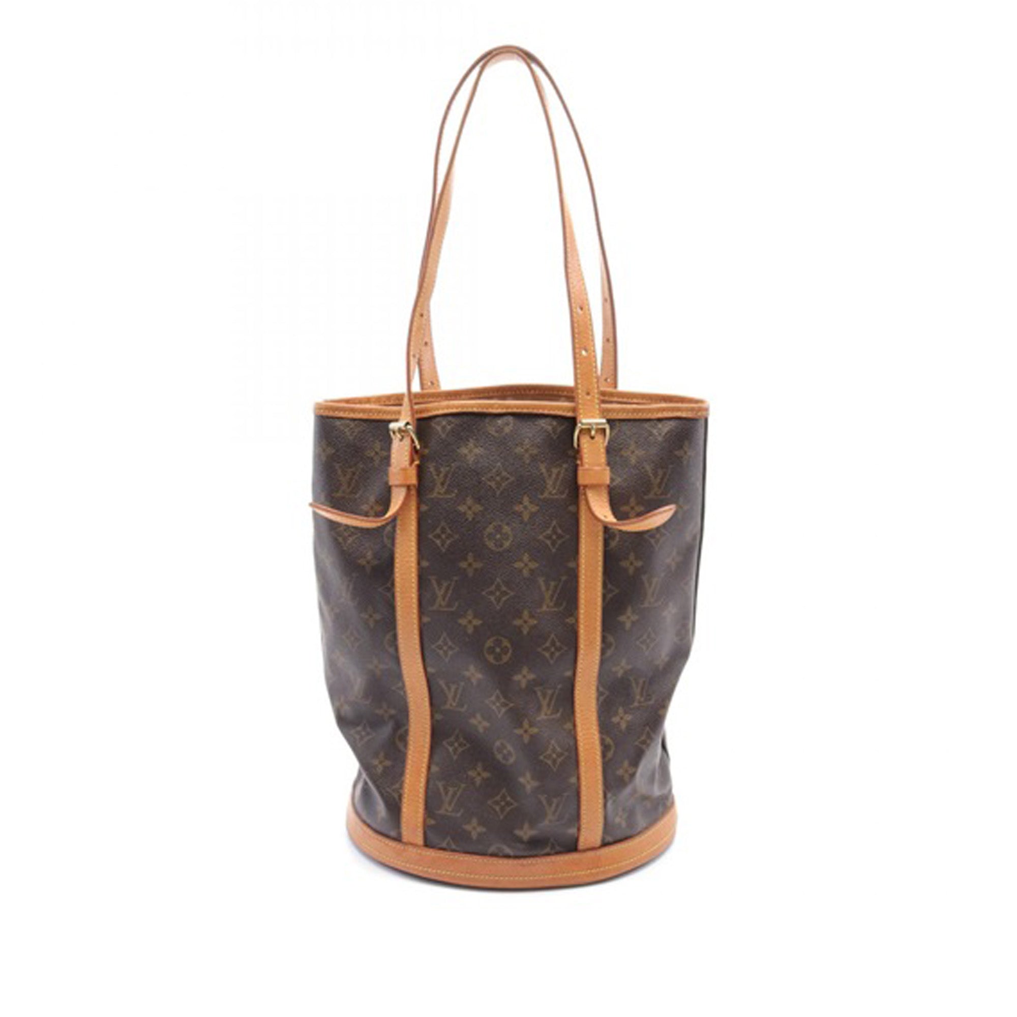 image of Brown Louis Vuitton Monogram Bucket GM