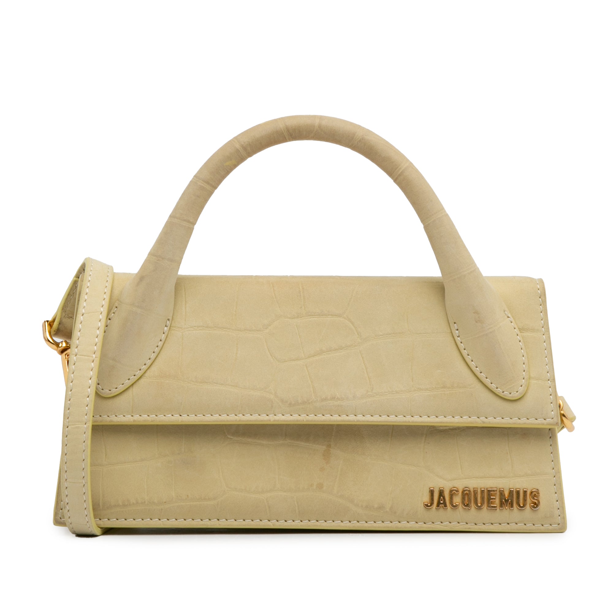 Yellow Embossed Le Chiquito Long Satchel