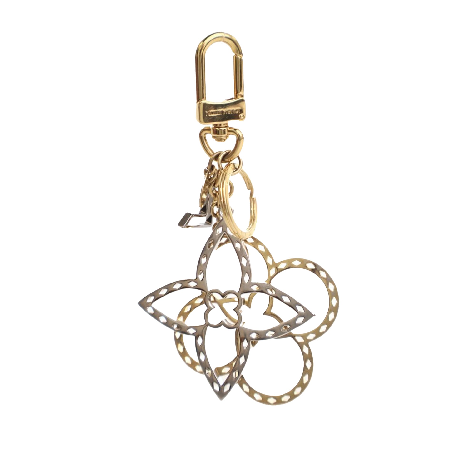 image of Gold Louis Vuitton Gold Plated Neo Tapage Bag Charm Key Chain