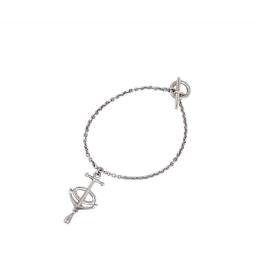 Silver Louis Vuitton Monogram Chain Link Bracelet – Designer Revival