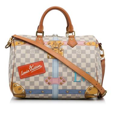 Louis Vuitton RARE Damier Graphite/Rouge Trim Keepall Bandouliere