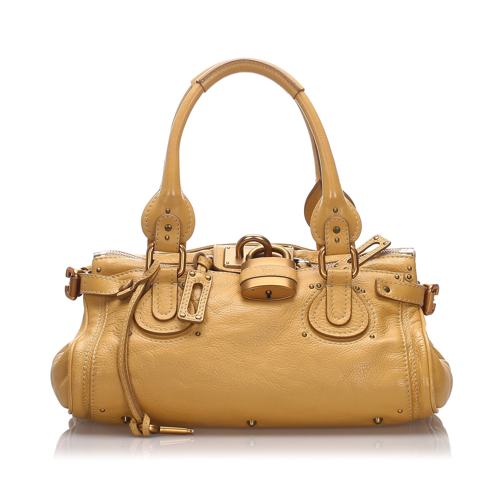 chloe leather paddington bag