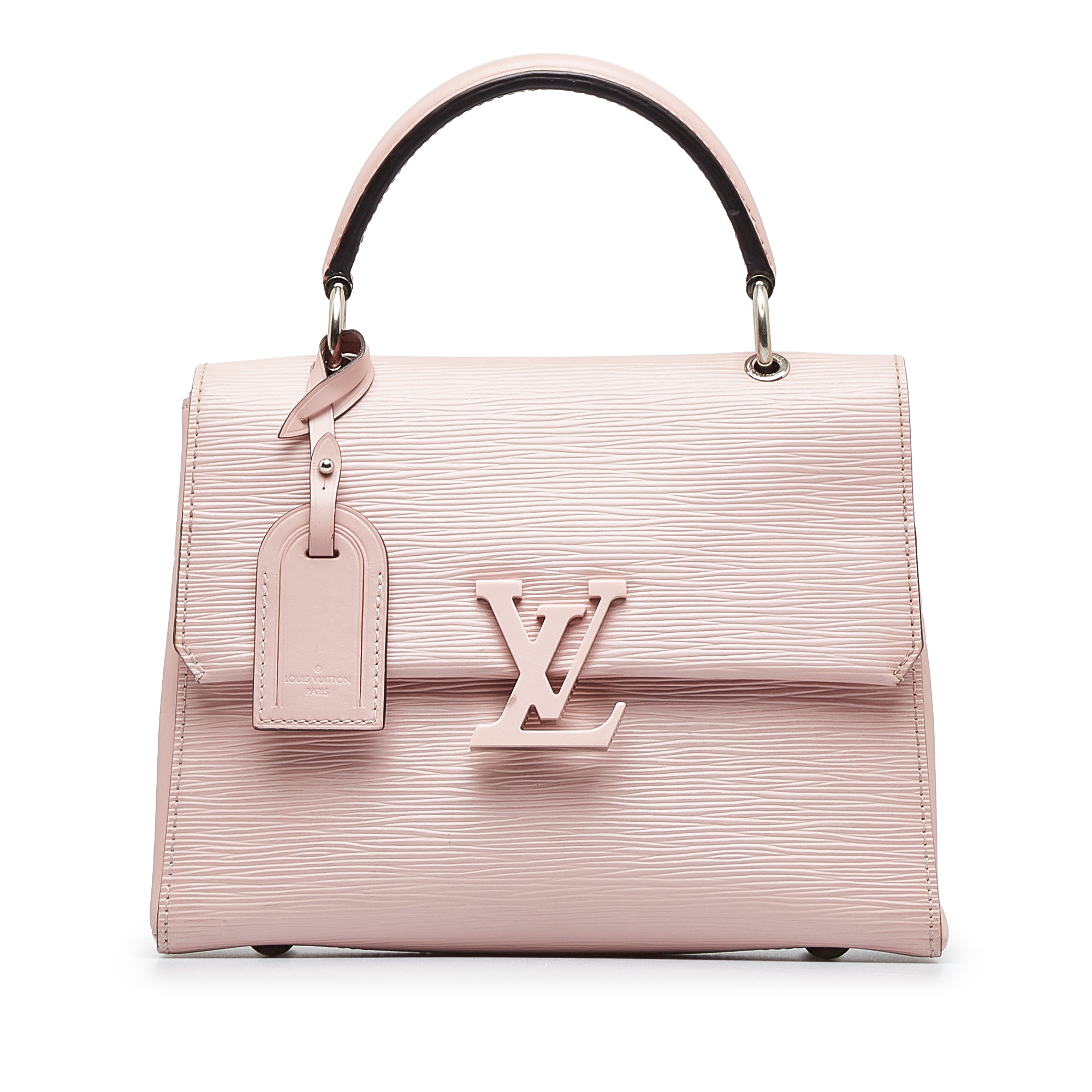 image of Pink Louis Vuitton Epi Grenelle PM Satchel