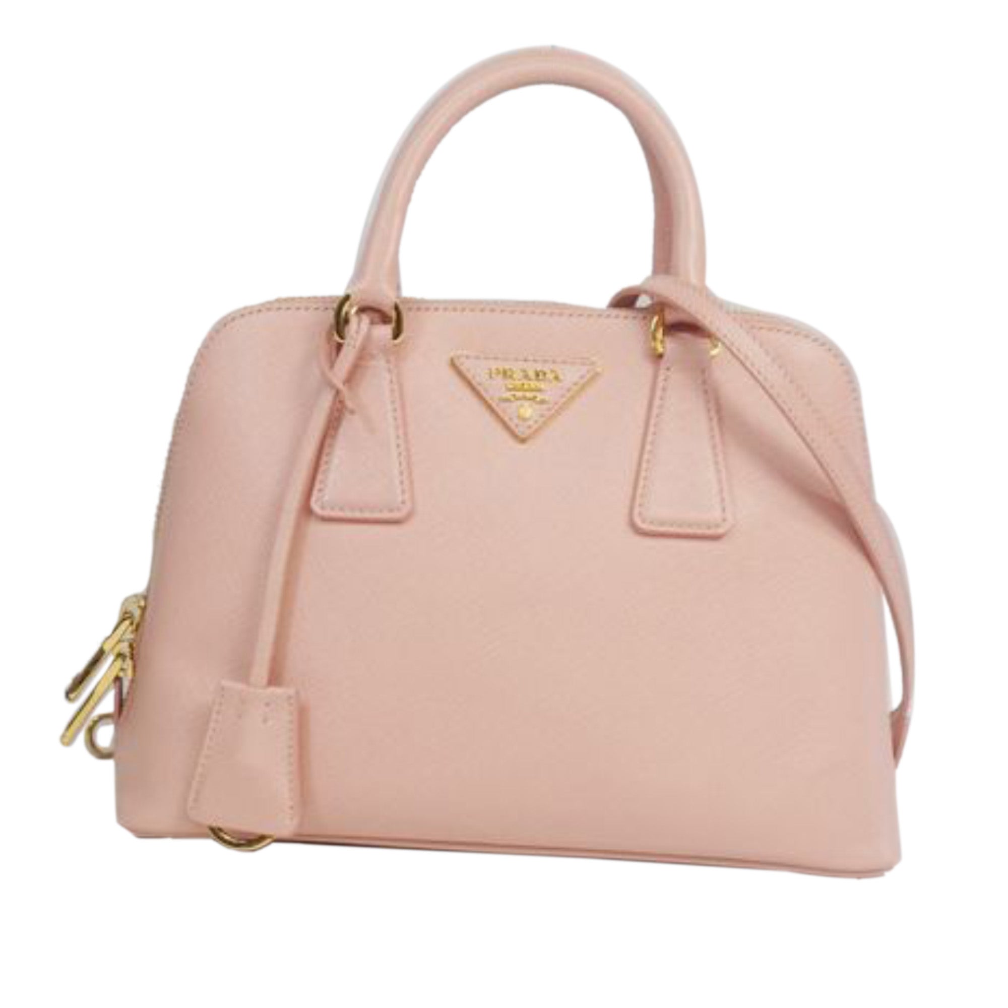 small pink prada handbag