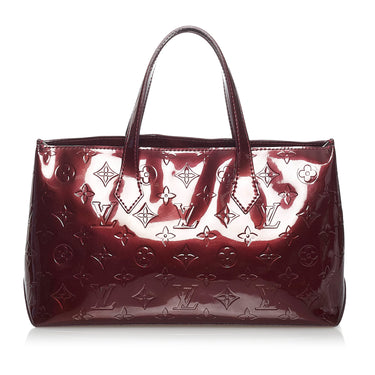 LOUIS VUITTON Monogram Vernis Wilshire MM Tote Bag