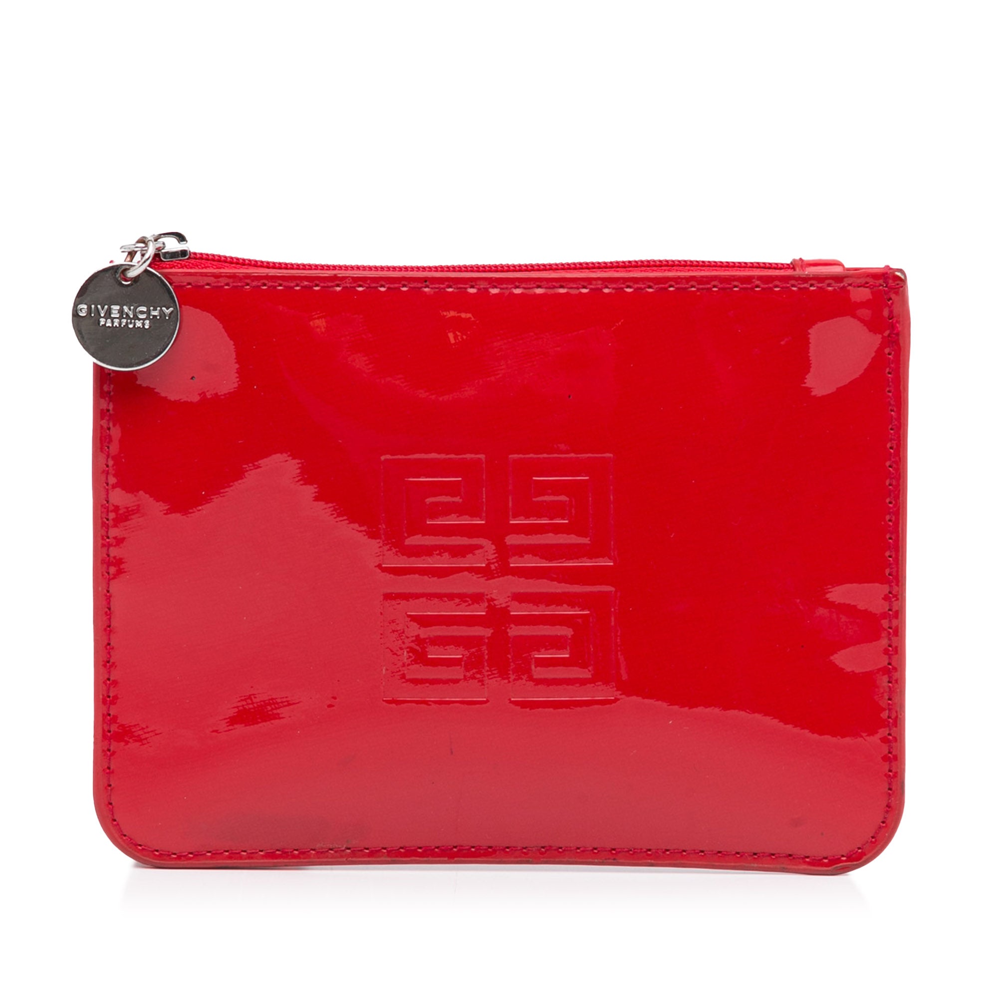 image of Red Givenchy Patent Leather Coin Pouch