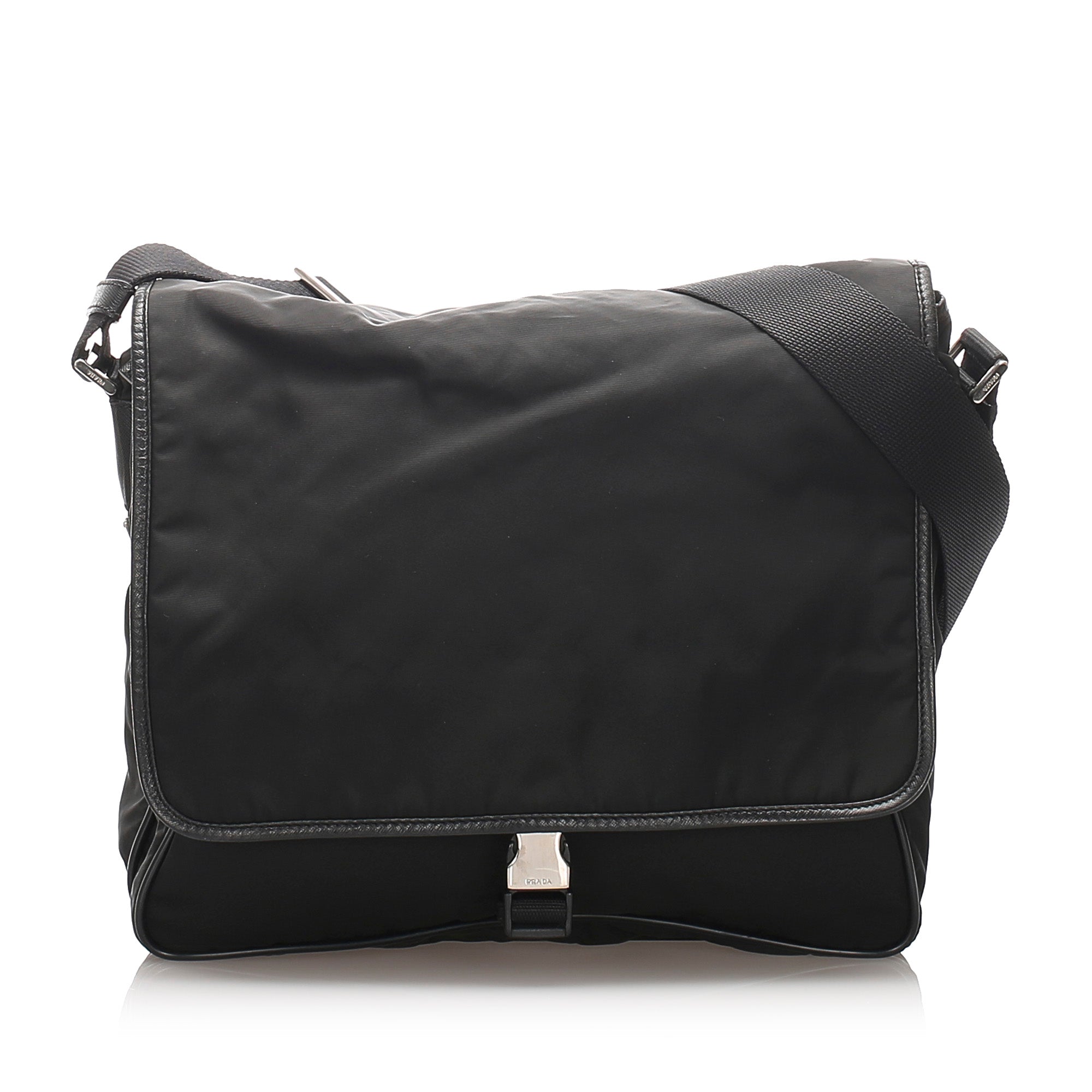 black prada messenger bag