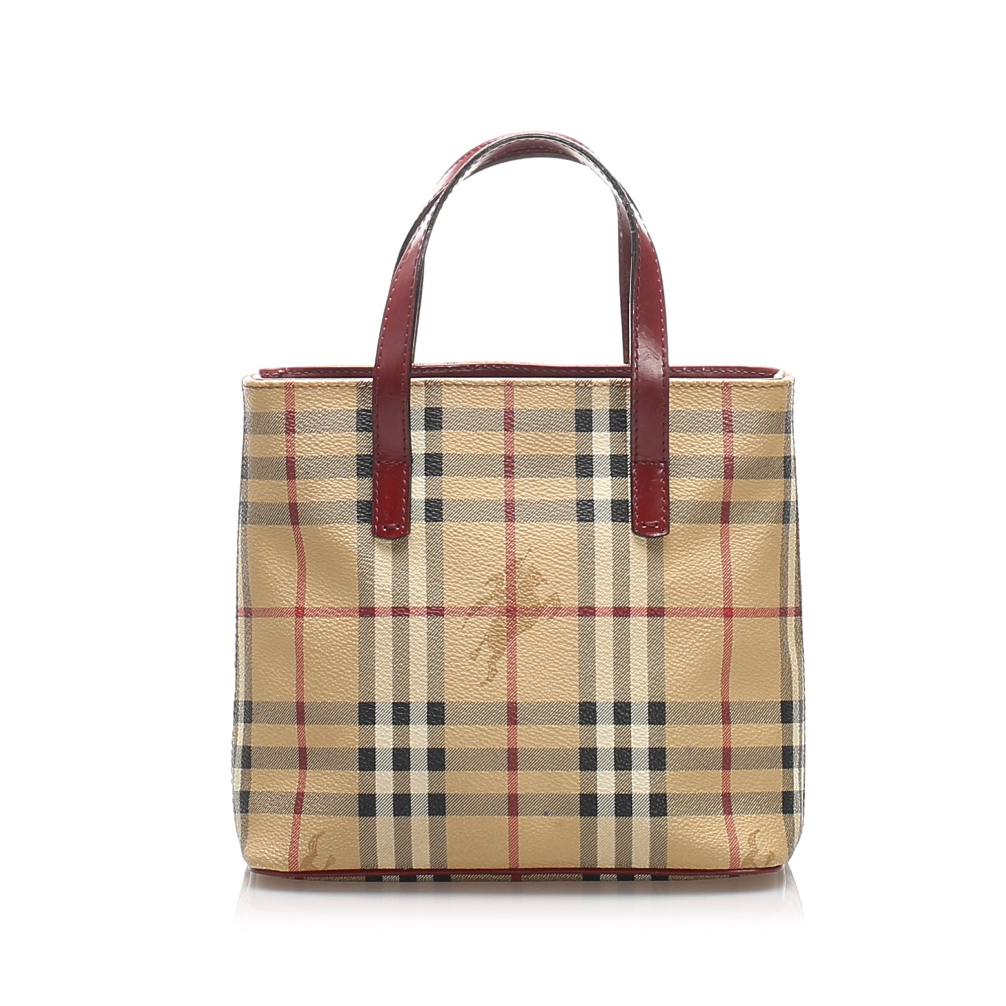 Burberry Haymarket Check Handbag Bag 