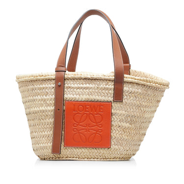 Loewe Pre-owned Raffia Balloon Bucket Bag - Brown