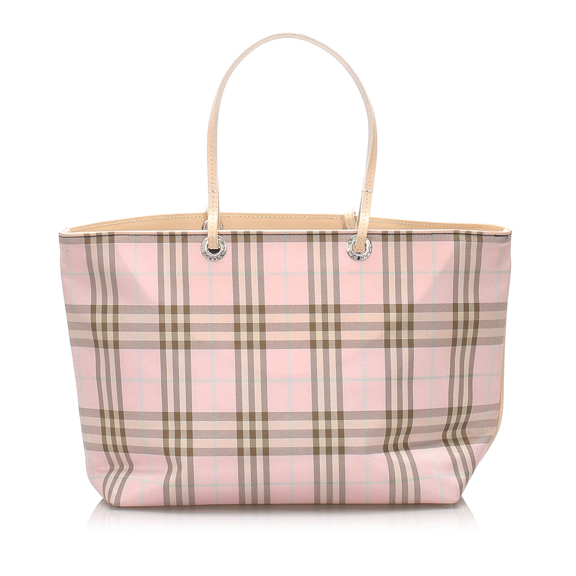 pink burberry tote