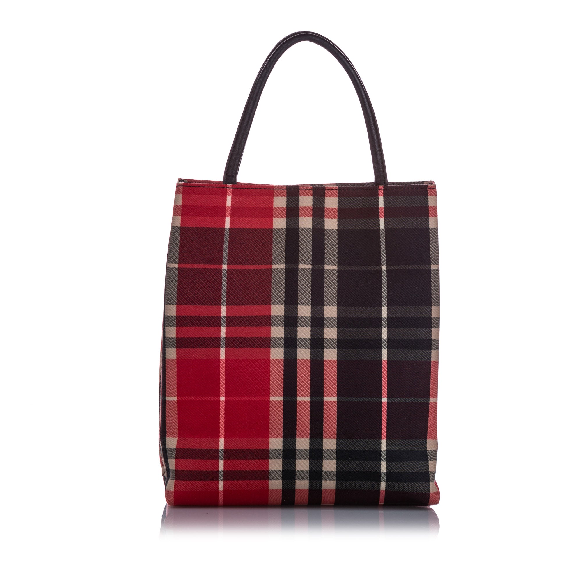 burberry red tote bag