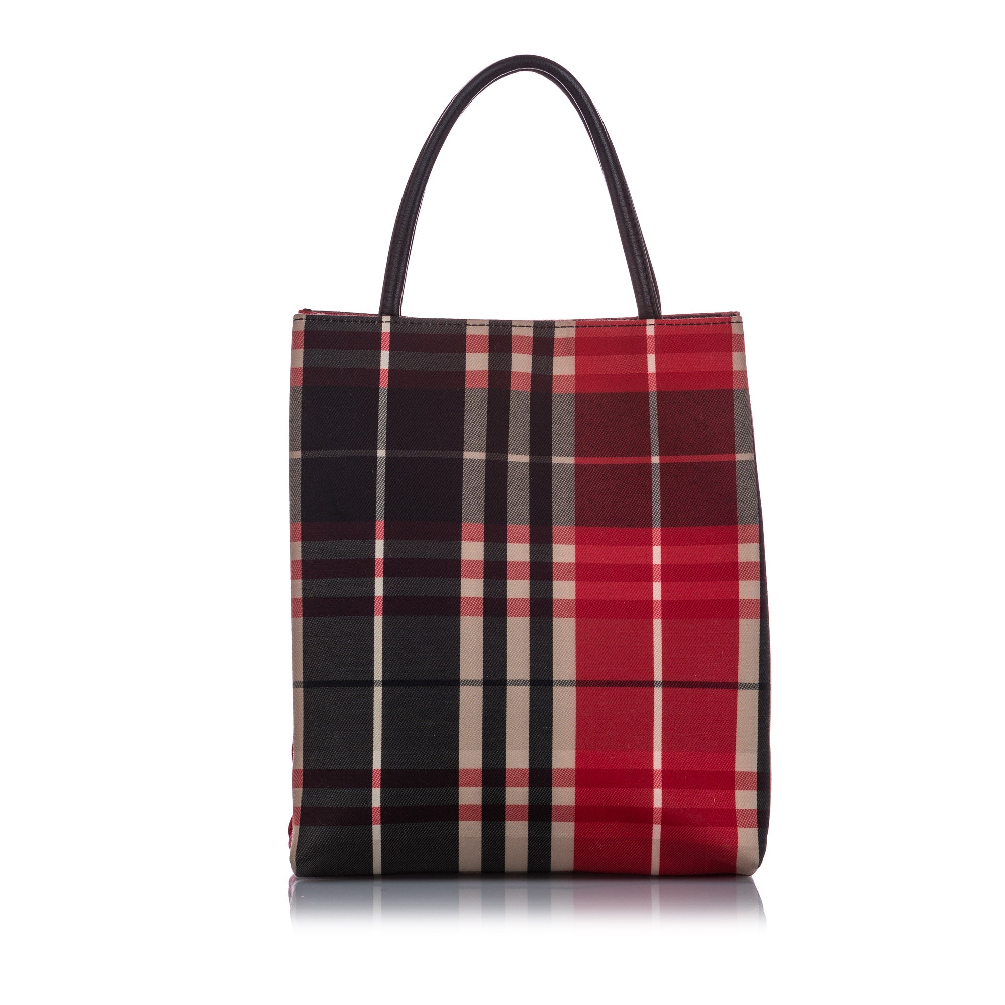 plaid canvas tote bags