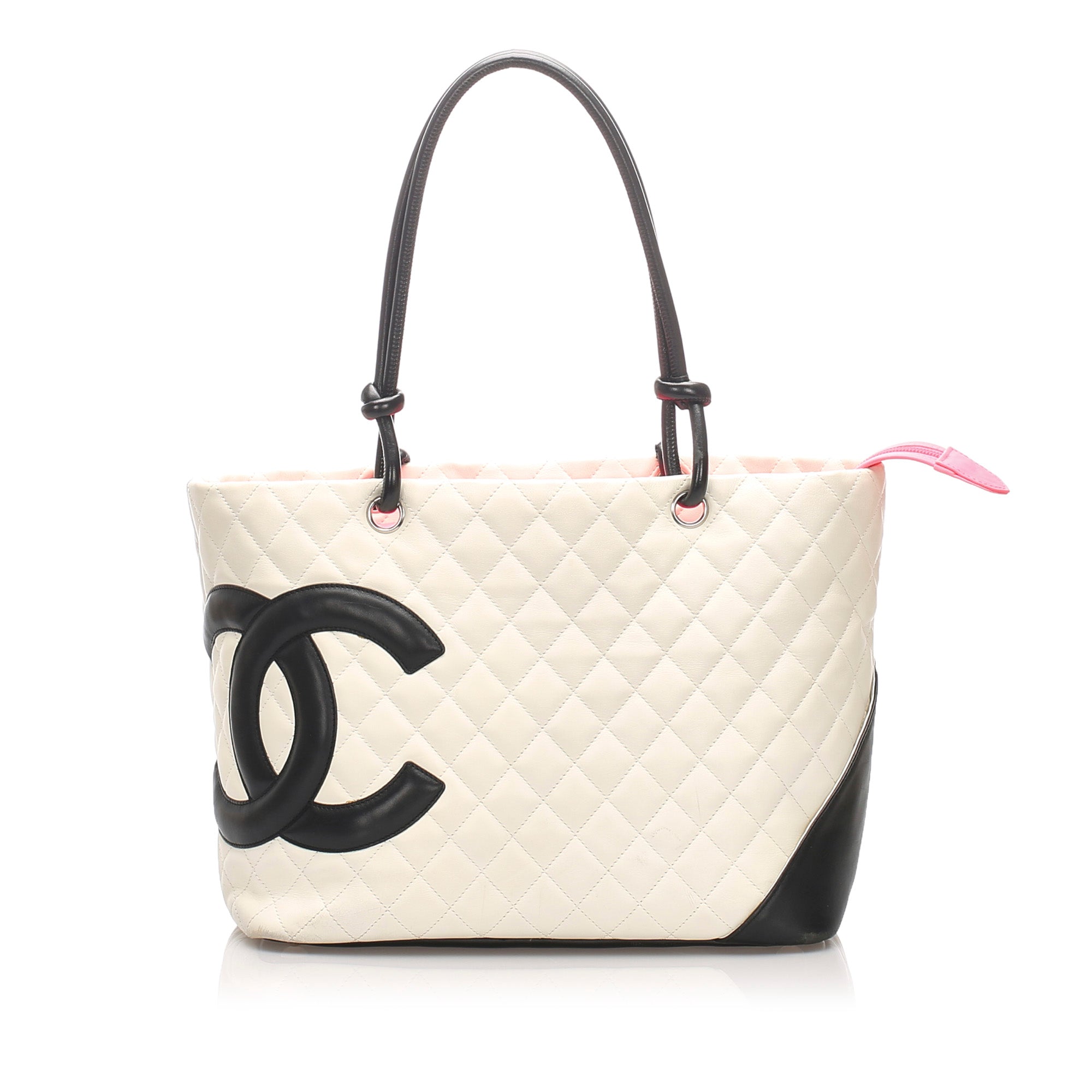 chanel white tote bag