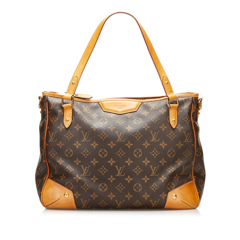 Bolso de mano Louis Vuitton Triana en lona a cuadros marrón y