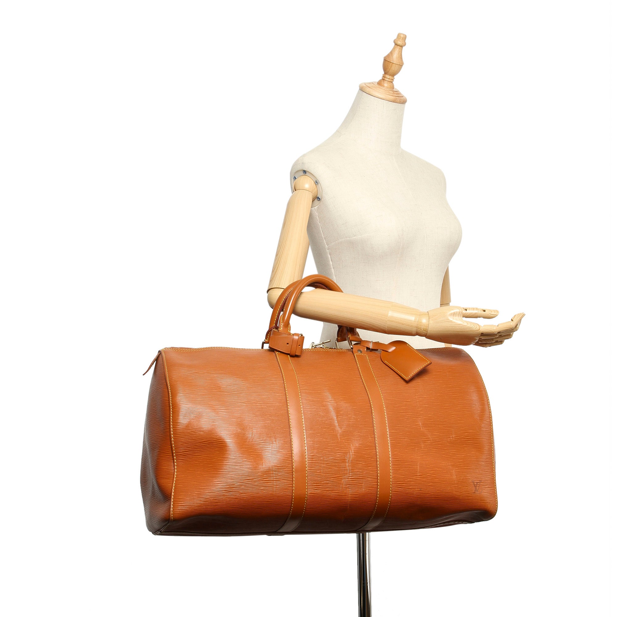 Brown Louis Vuitton Epi Keepall 50 Bag – Designer Revival