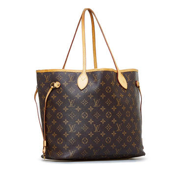 LOUIS VUITTON Neverfull GM Monogram Canvas Tote Bag Brown - 10% Off