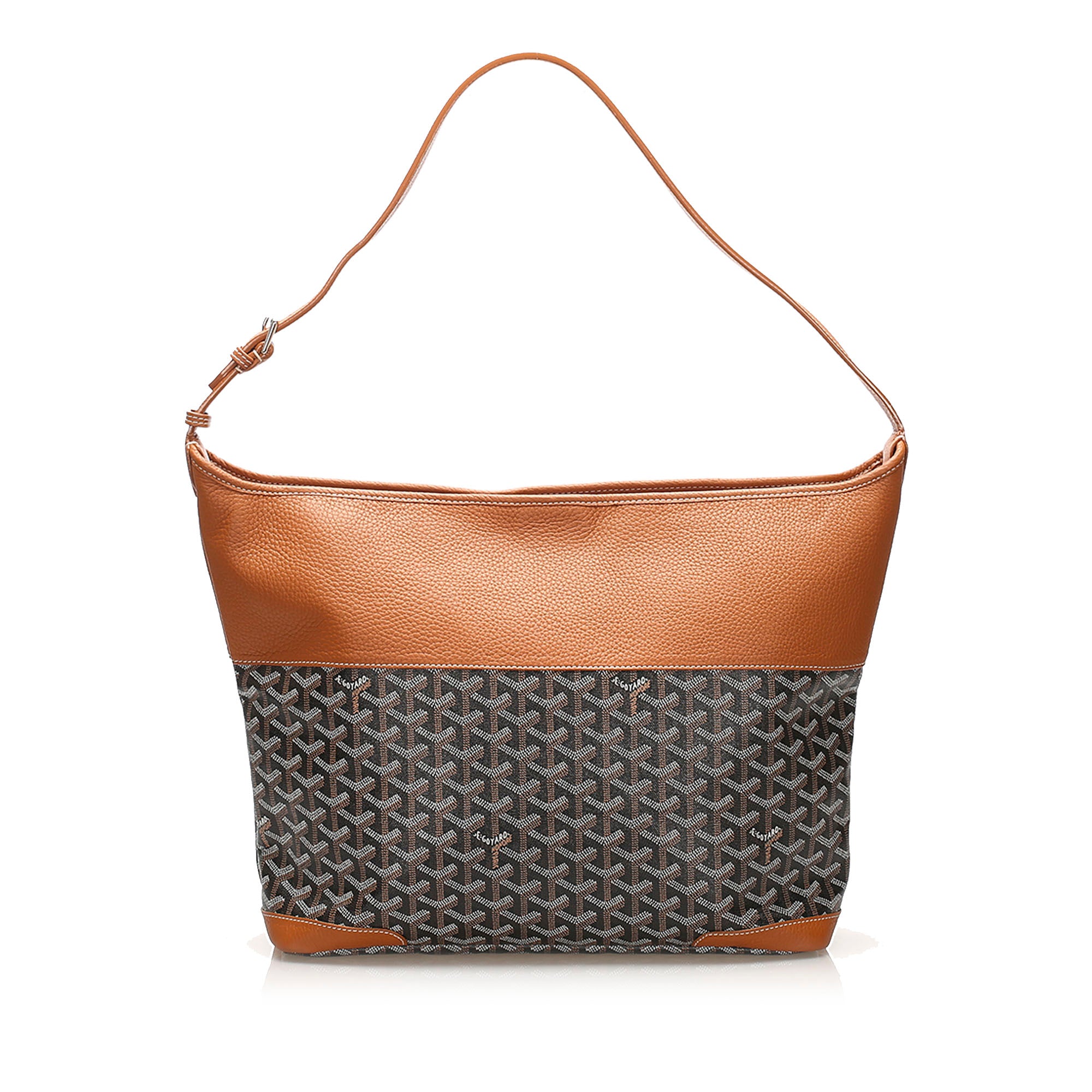 Brown Goyard Grenadine Hobo Bag 