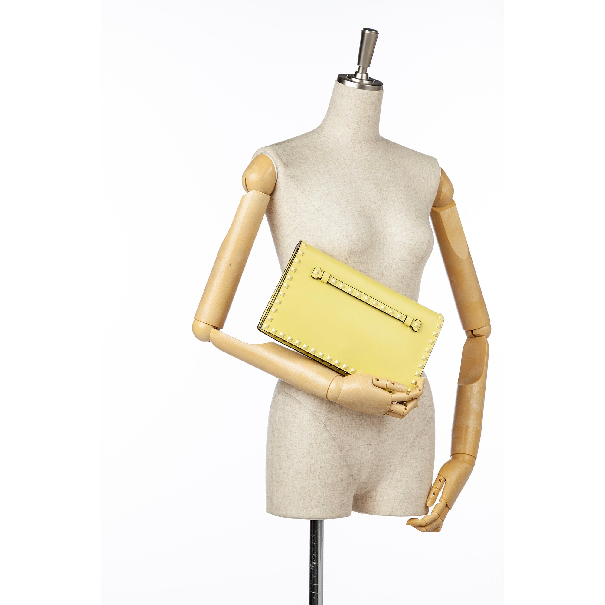 valentino yellow clutch