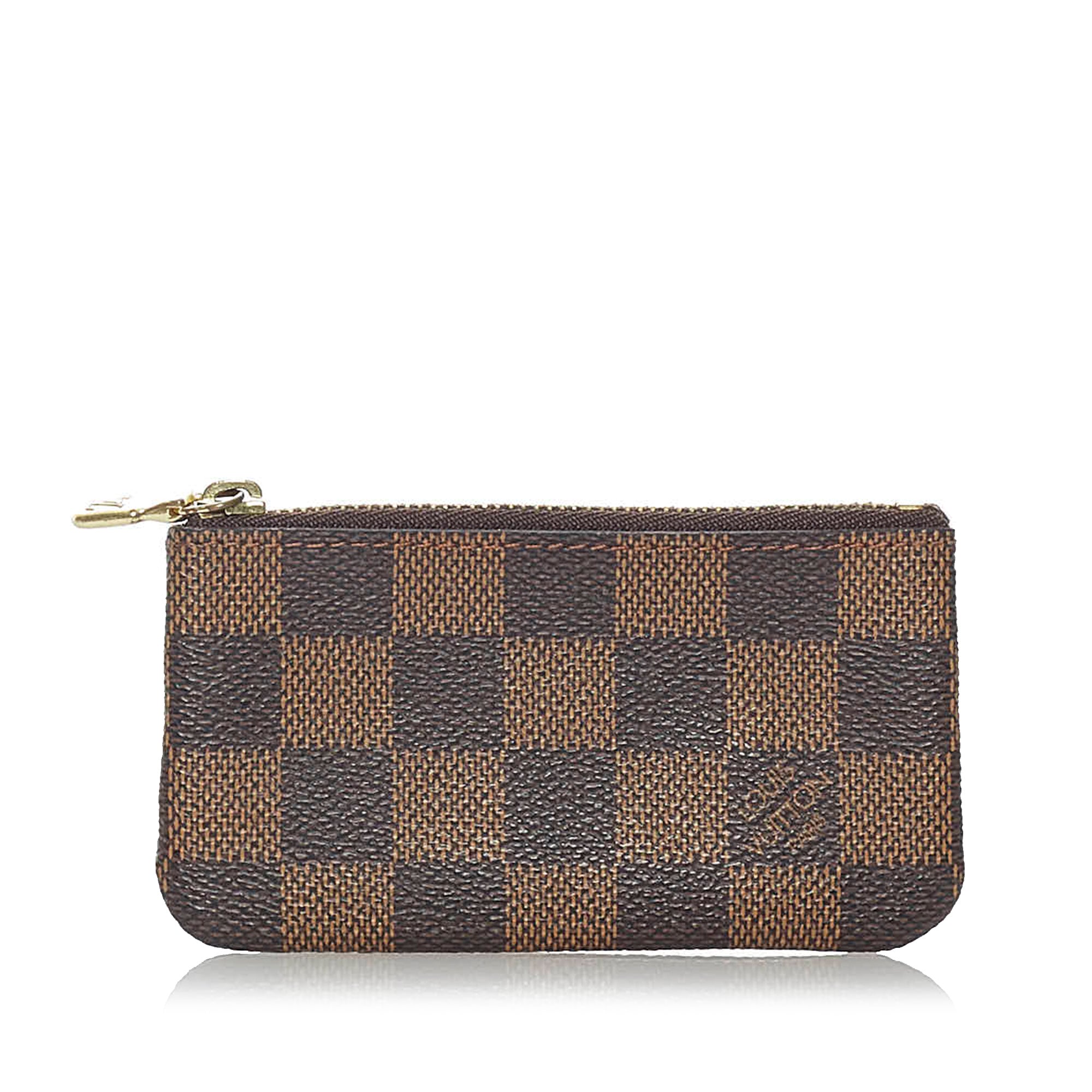 Louis Vuitton Compact Zip Brown Canvas Wallet (Pre-Owned)