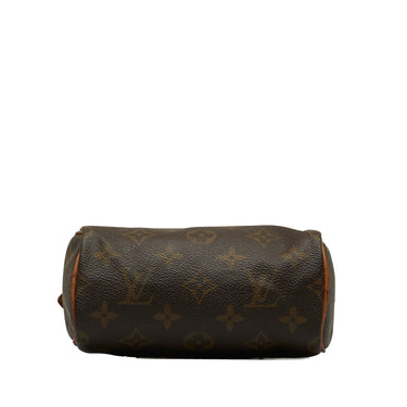 Pre-owned Louis Vuitton Nano Speedy / Mini Hl Crossbody Bag In Brown