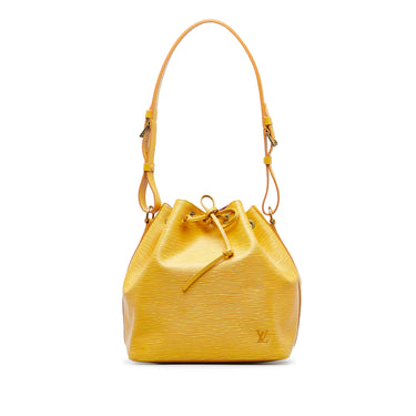 Yellow Louis Vuitton Epi Petit Noe Bucket Bag