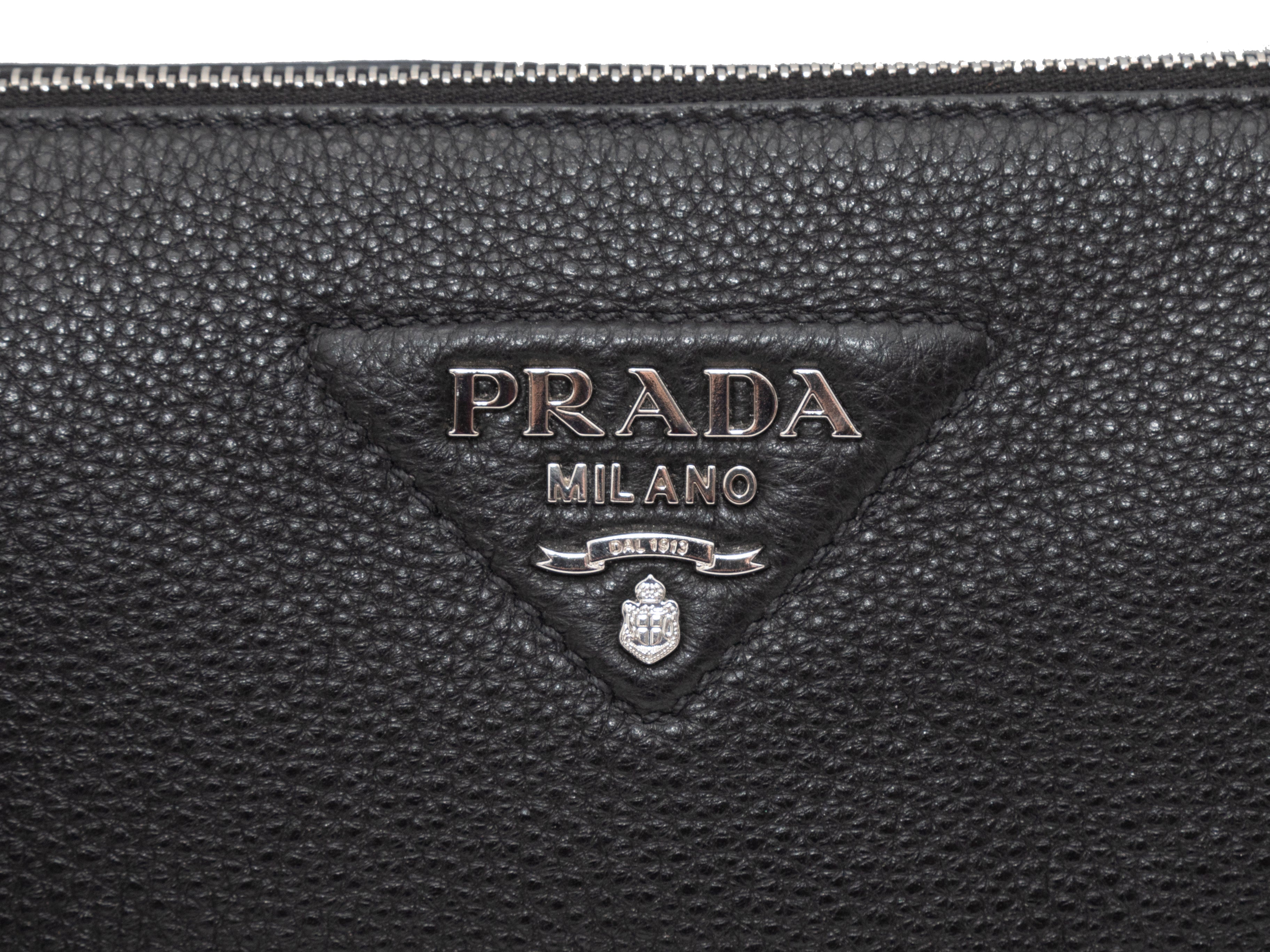 Black Prada Vitello Daino Crossbody Bag – Designer Revival