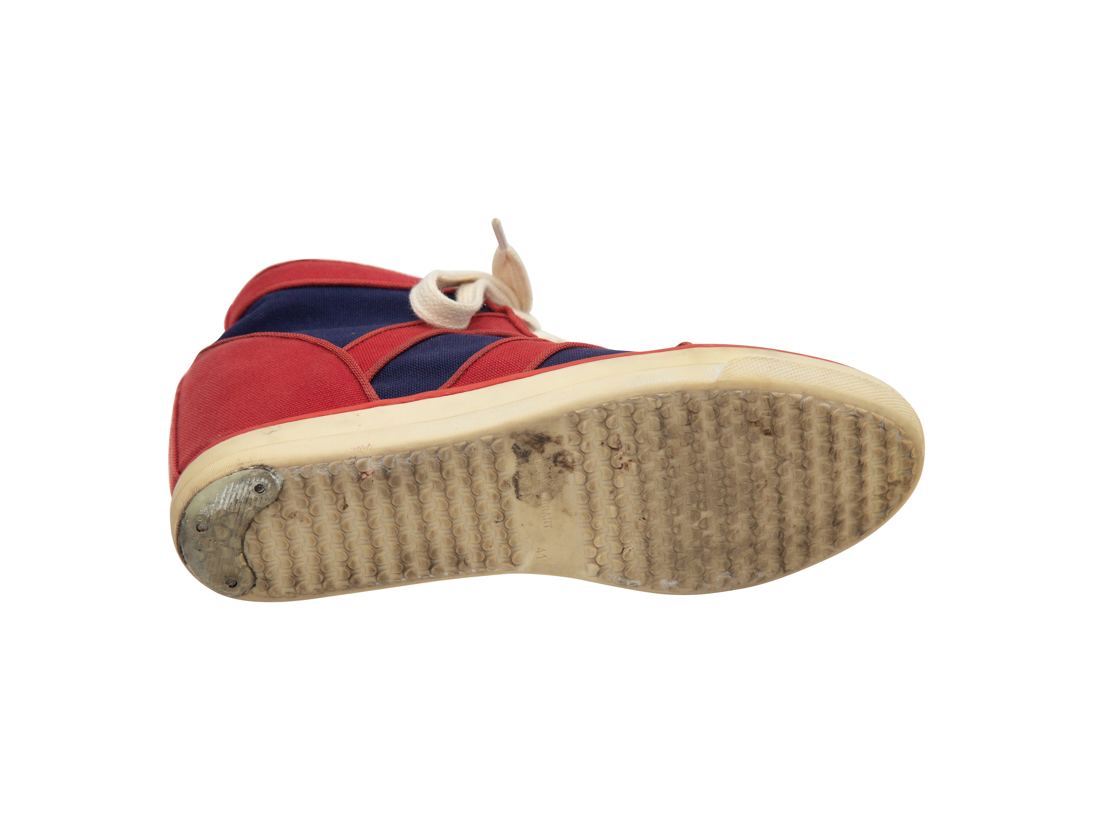 Red & Navy Isabel Marant Hidden Wedge Sneakers – Revival