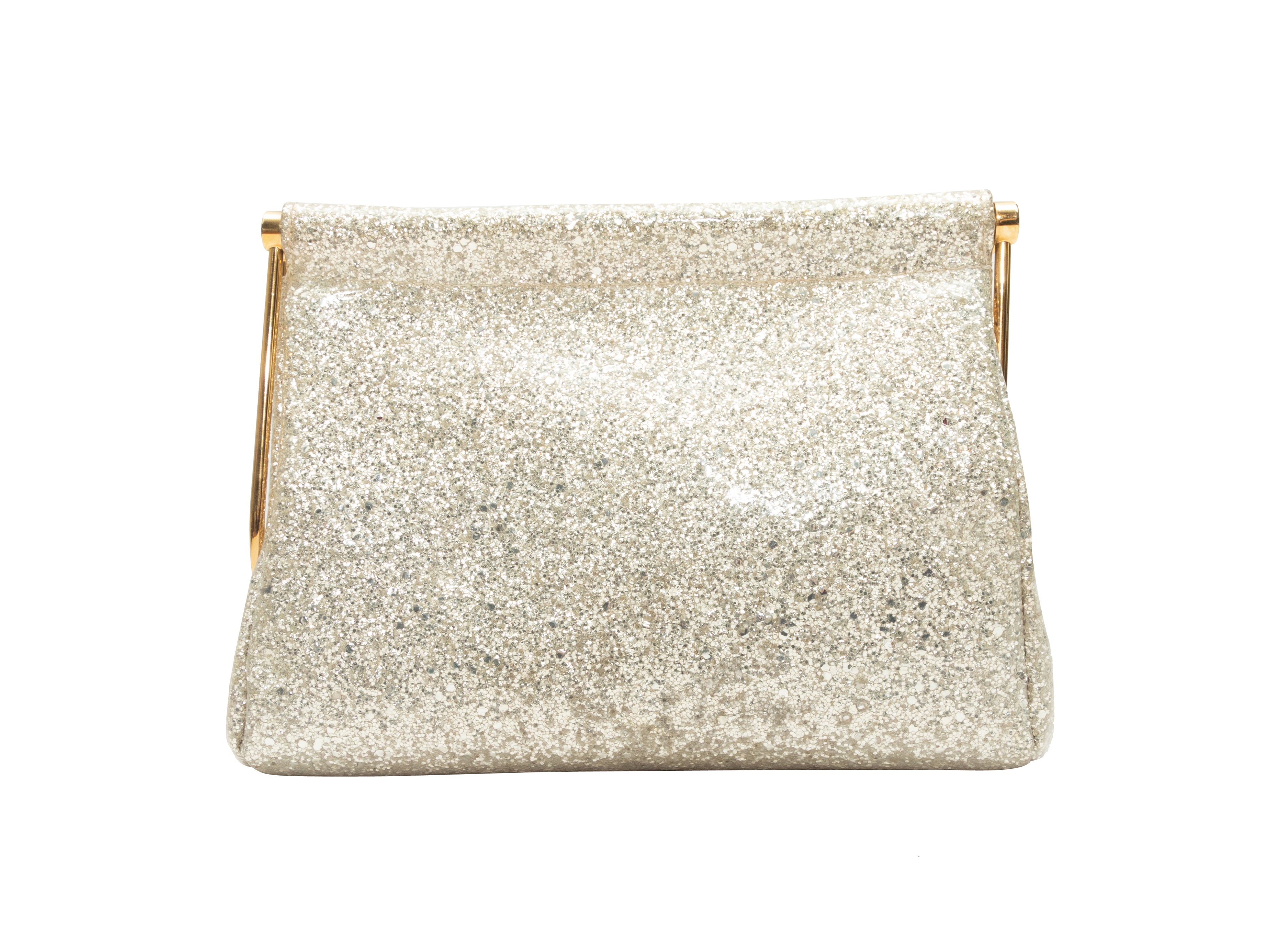 Silver Glitter Clutch