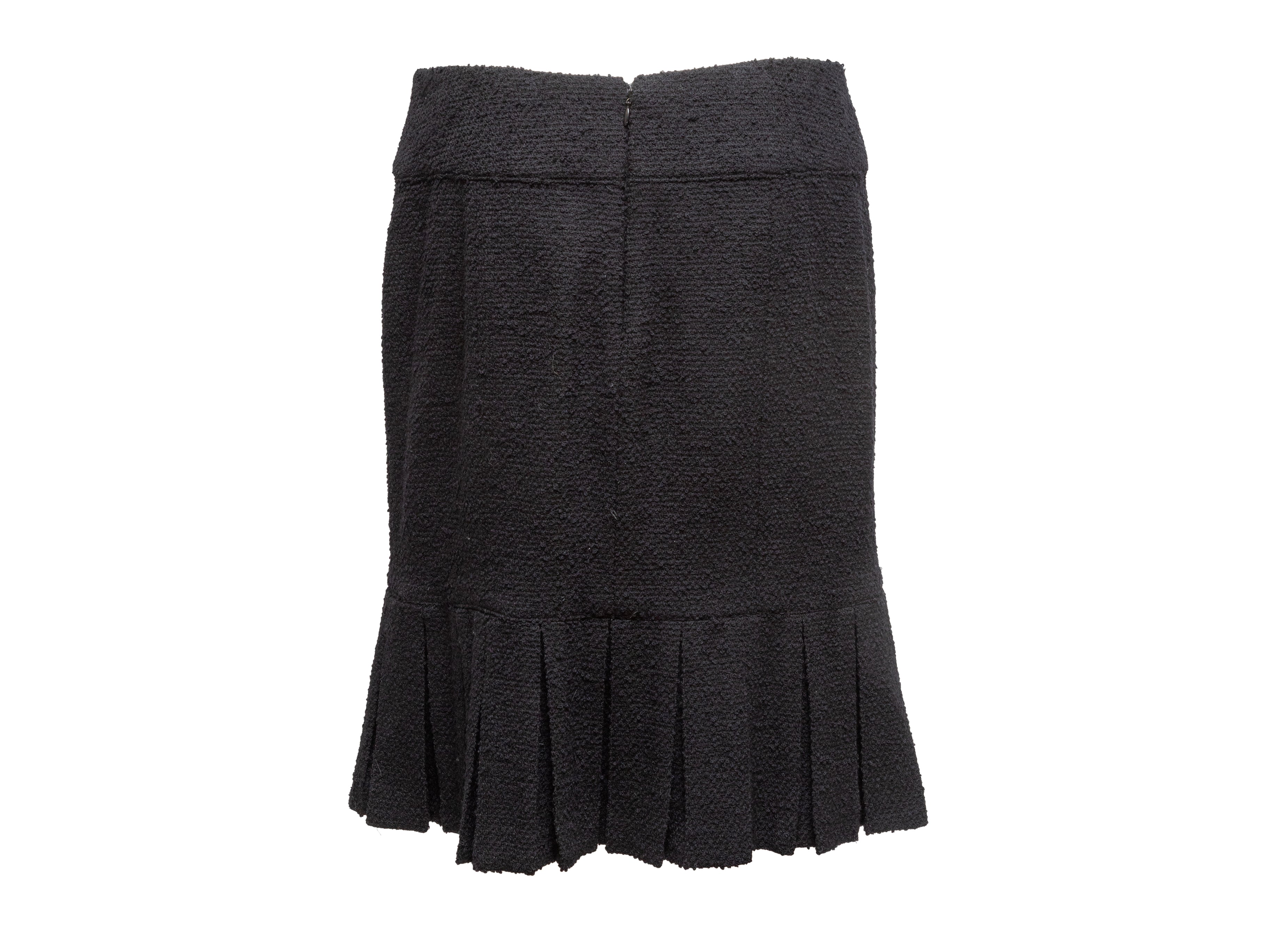 Black Fall 1997 Wool Pleated Skirt