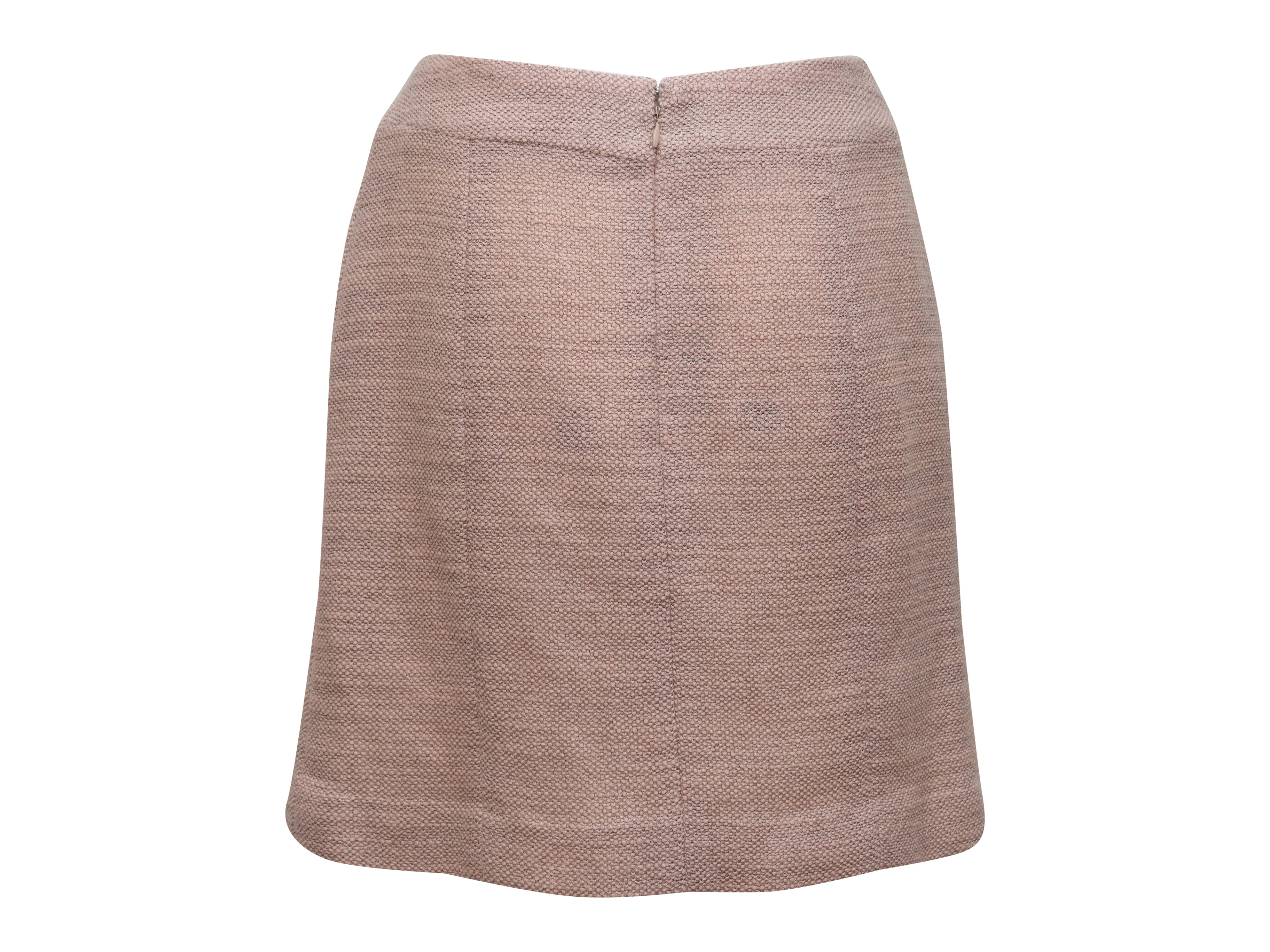 Blush Pink 1999 Wool Skirt