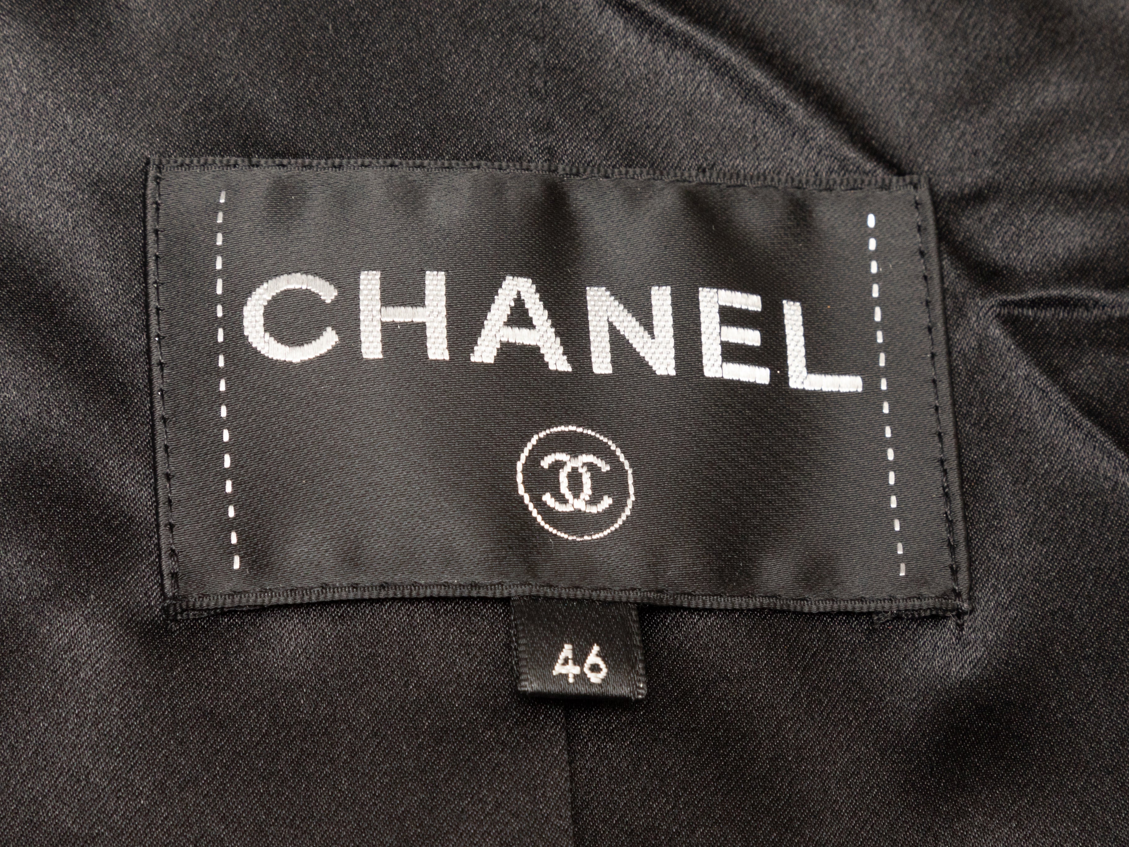 Black Chanel Boucle Wool Double-Breasted Coat – Designer Revival