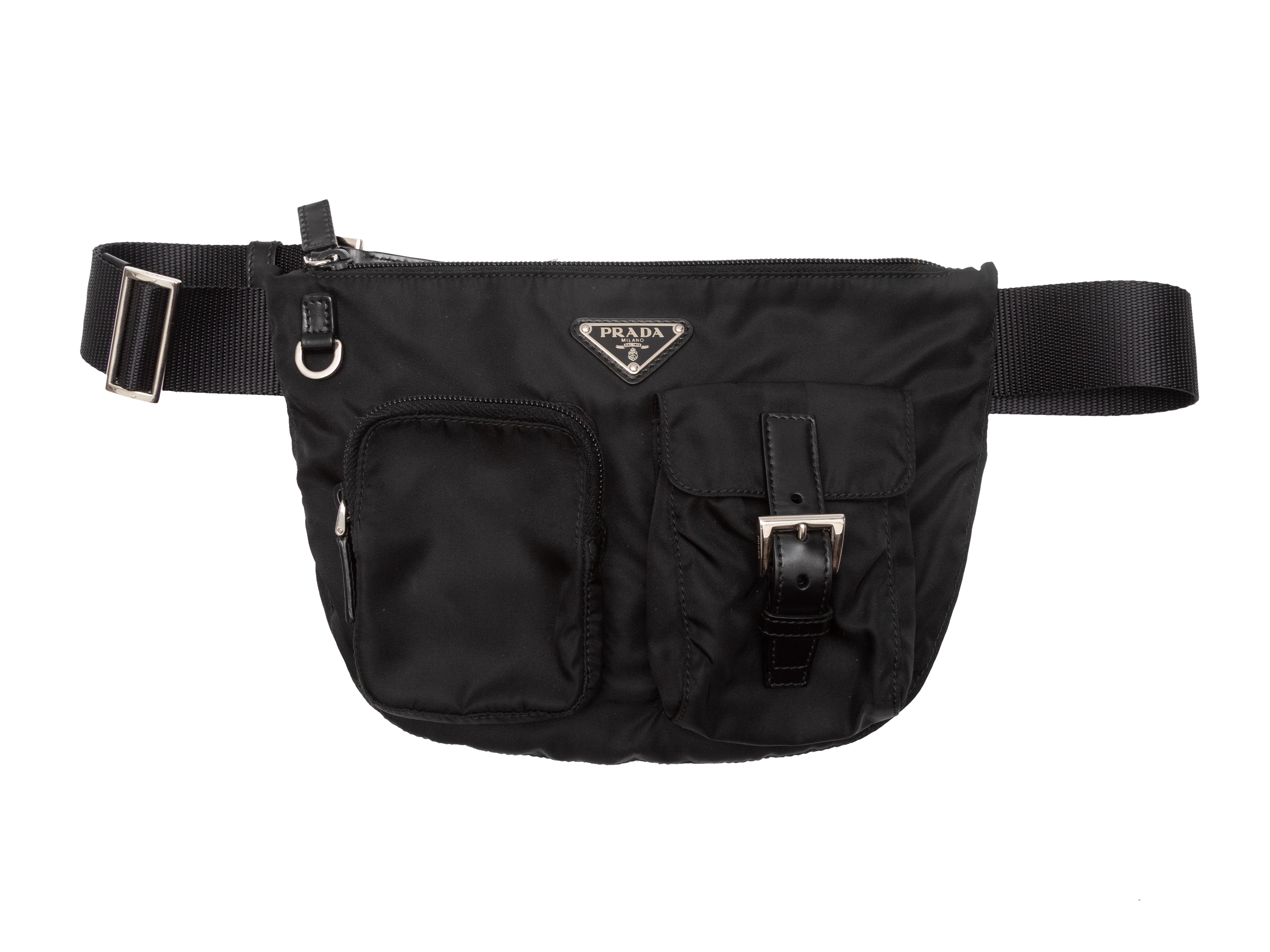 Prada 2022 Re-Nylon Mini Belt Bag - Black Waist Bags, Handbags