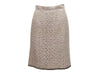 Multicolor Chanel Tweed Rhinestone-Trimmed Skirt