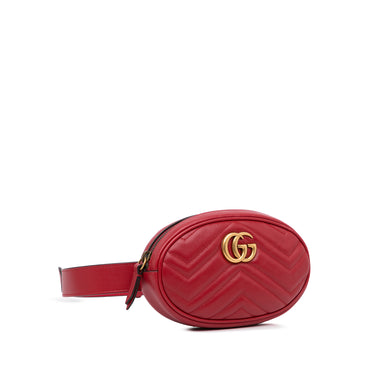 Red Gucci GG Marmont Matelasse Belt Bag – Designer Revival