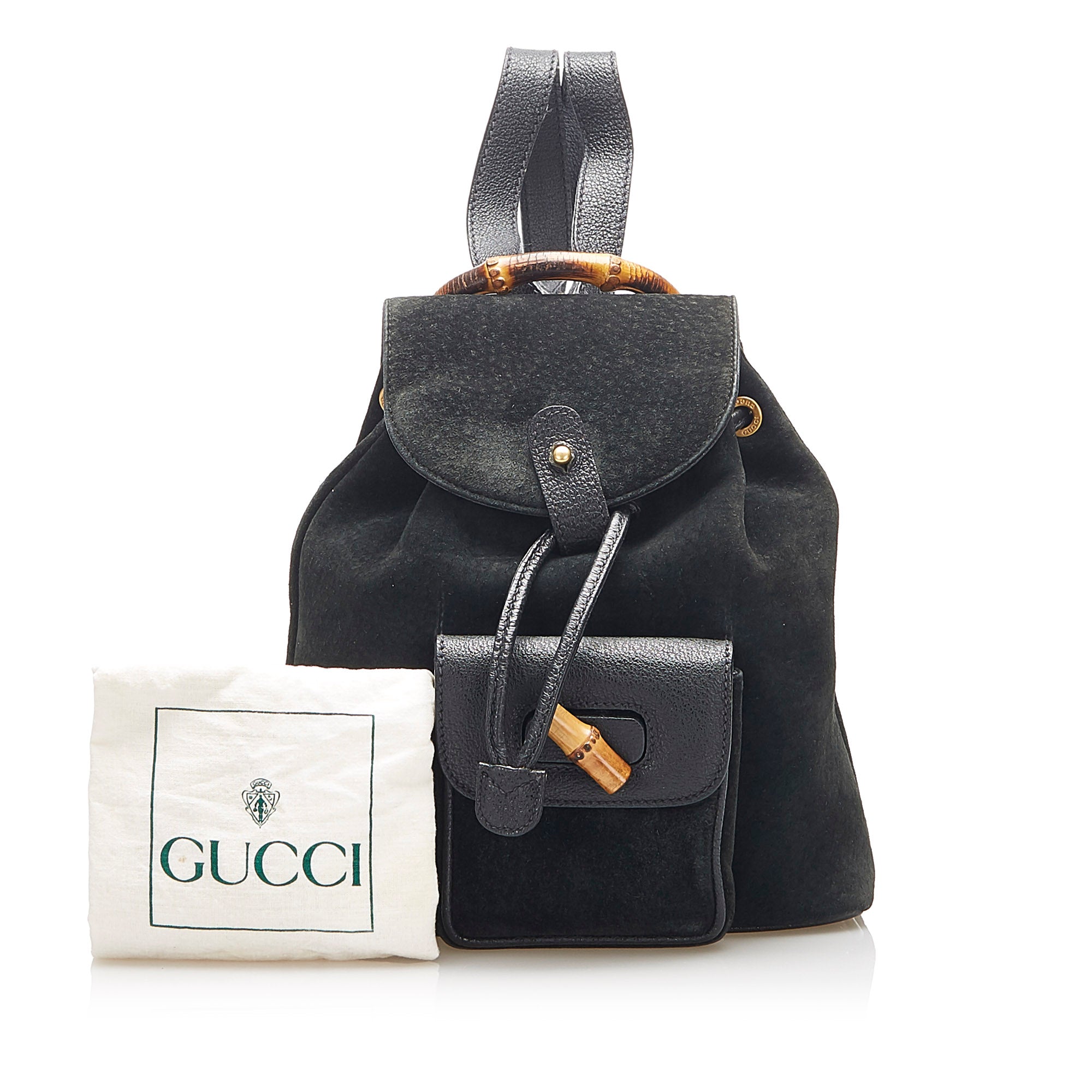 gucci suede backpack