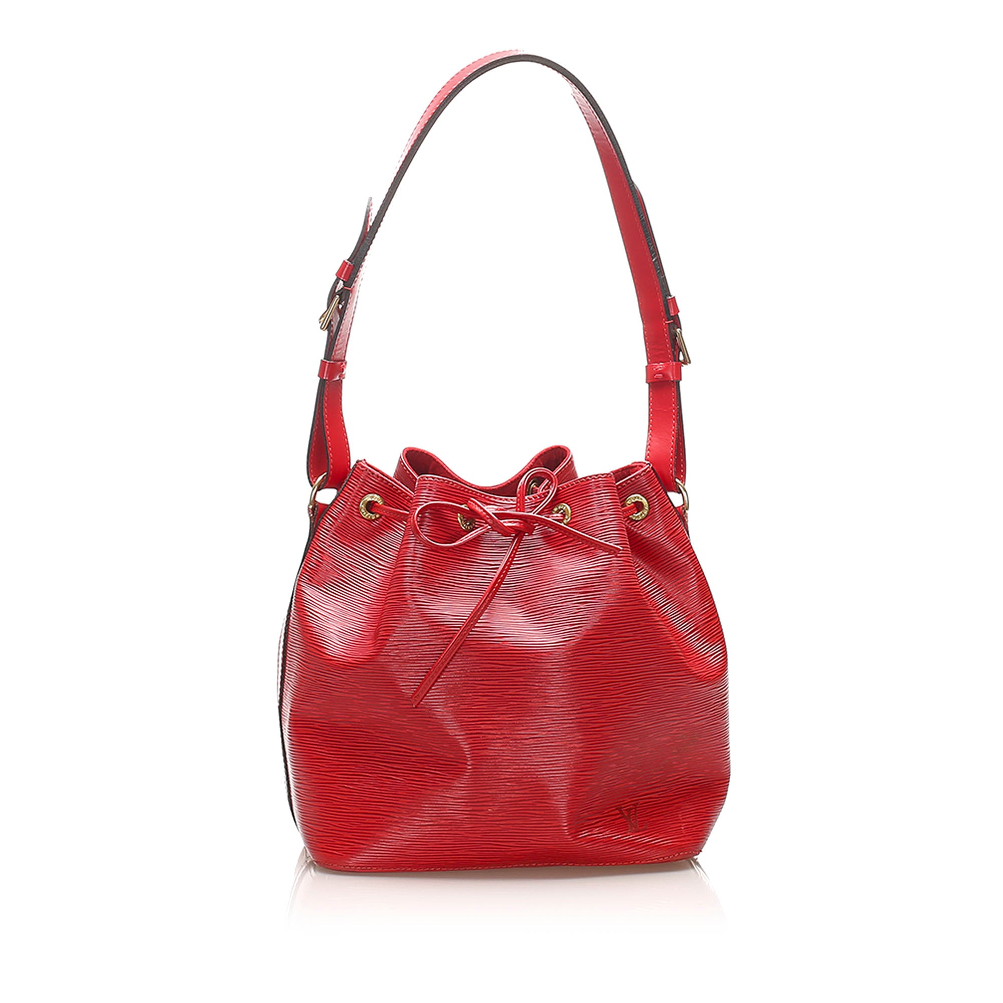 LOUIS VUITTON Epi Leather Red Keepall 45 Boston Bag