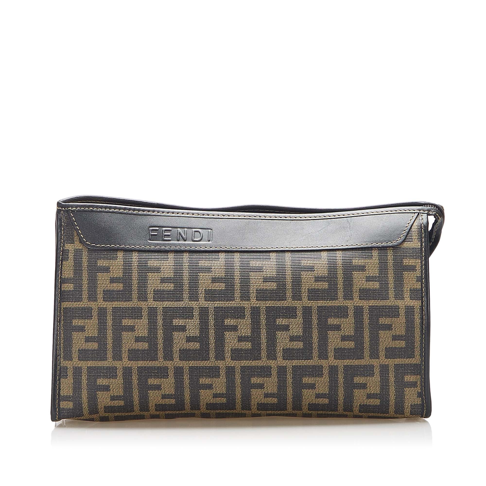 fendi zucca clutch