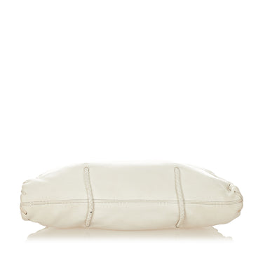 White Fendi Large Peekaboo Leather Satchel – Designer Revival