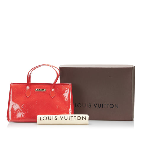 louis vuitton petite malle Pre-Loved bag in orange and black leather