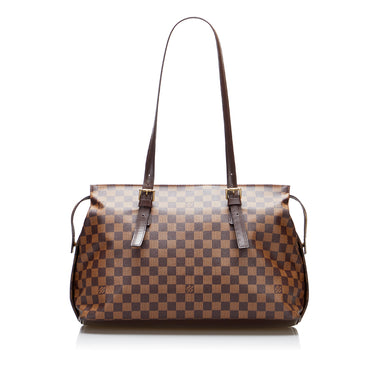 Louis Vuitton Vintage - Damier Ebene Chelsea Bag - Brown - Leather Handbag  - Luxury High Quality - Avvenice