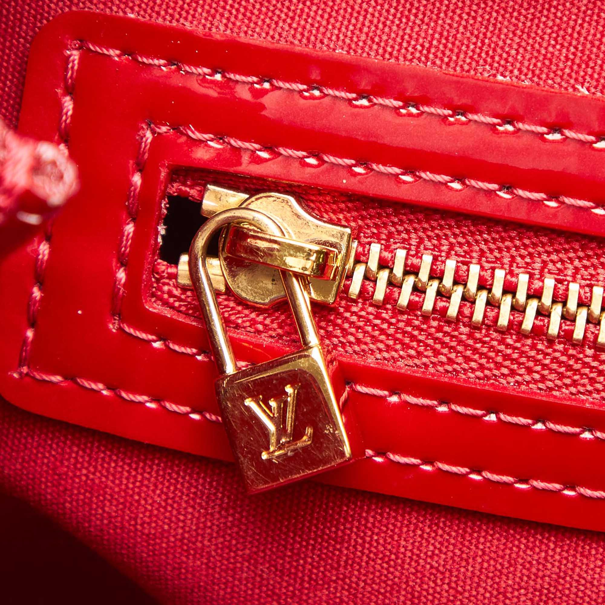 Lv Vernis Bag Red | semashow.com