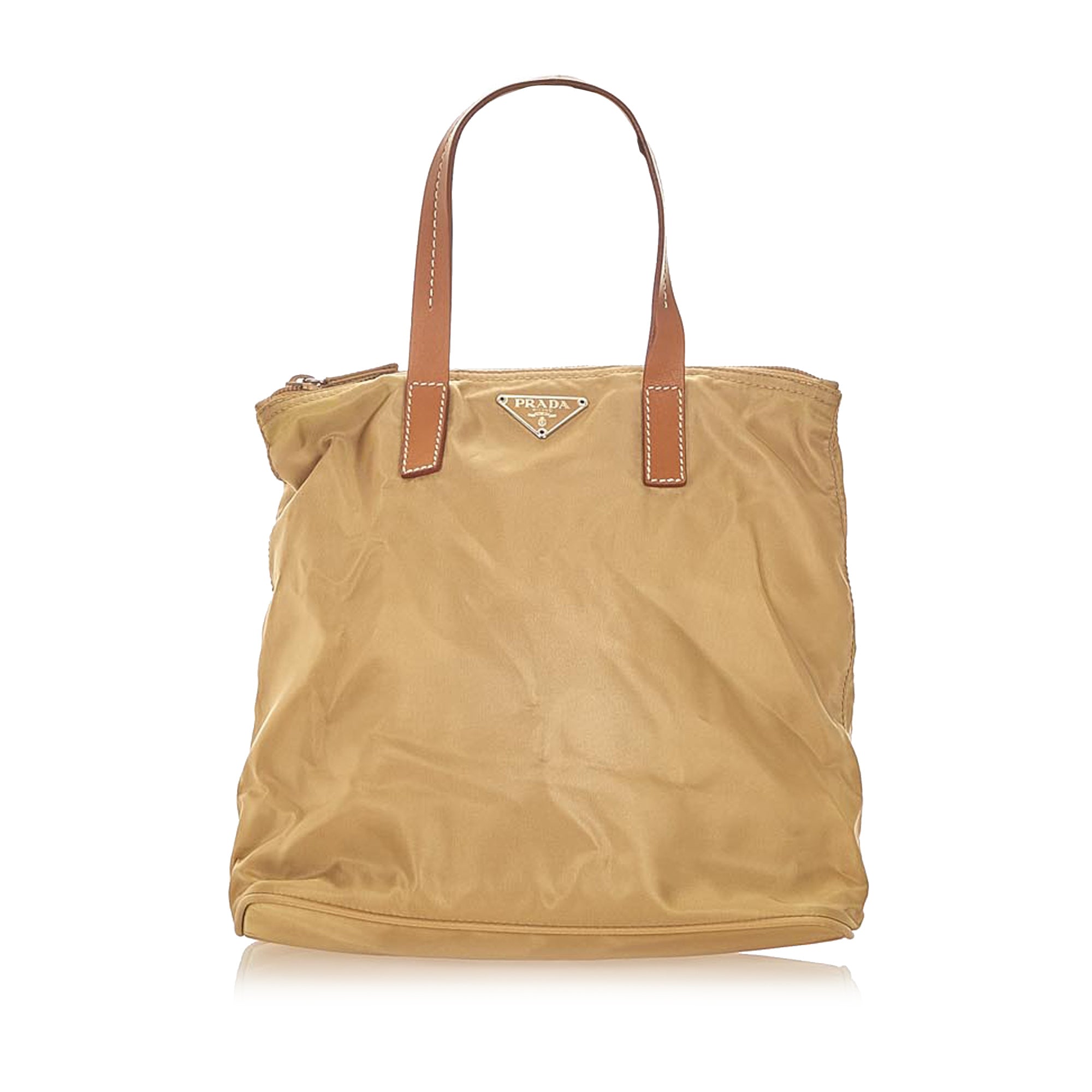 tan prada nylon bag