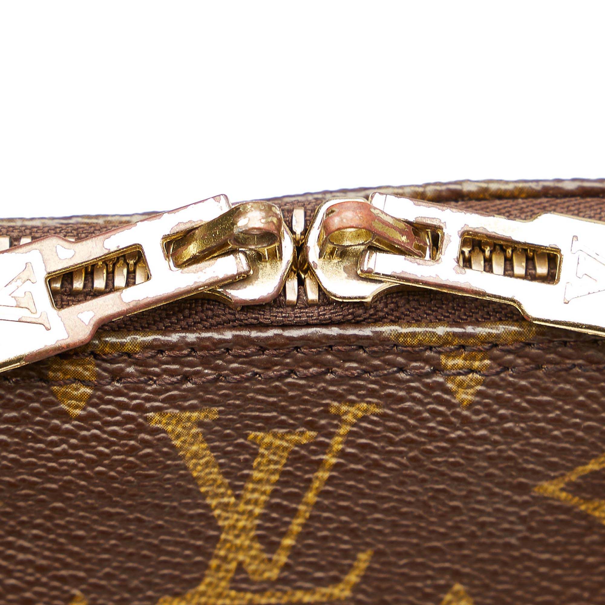 LOUIS VUITTON Brown Monogram Coated Canvas and Vachetta Leather Alma PM at  1stDibs