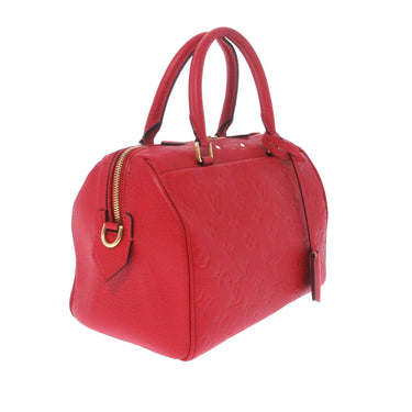 Red Louis Vuitton Monogram Empreinte Speedy Bandouliere 25 Boston