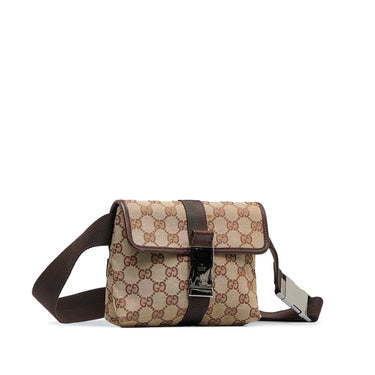 Brown Gucci X MLB GG Canvas LA Dodgers Convertible Belt Bag