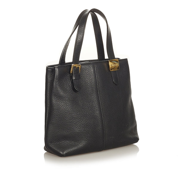 Black Burberry Leather Handbag Bag – Designer Revival